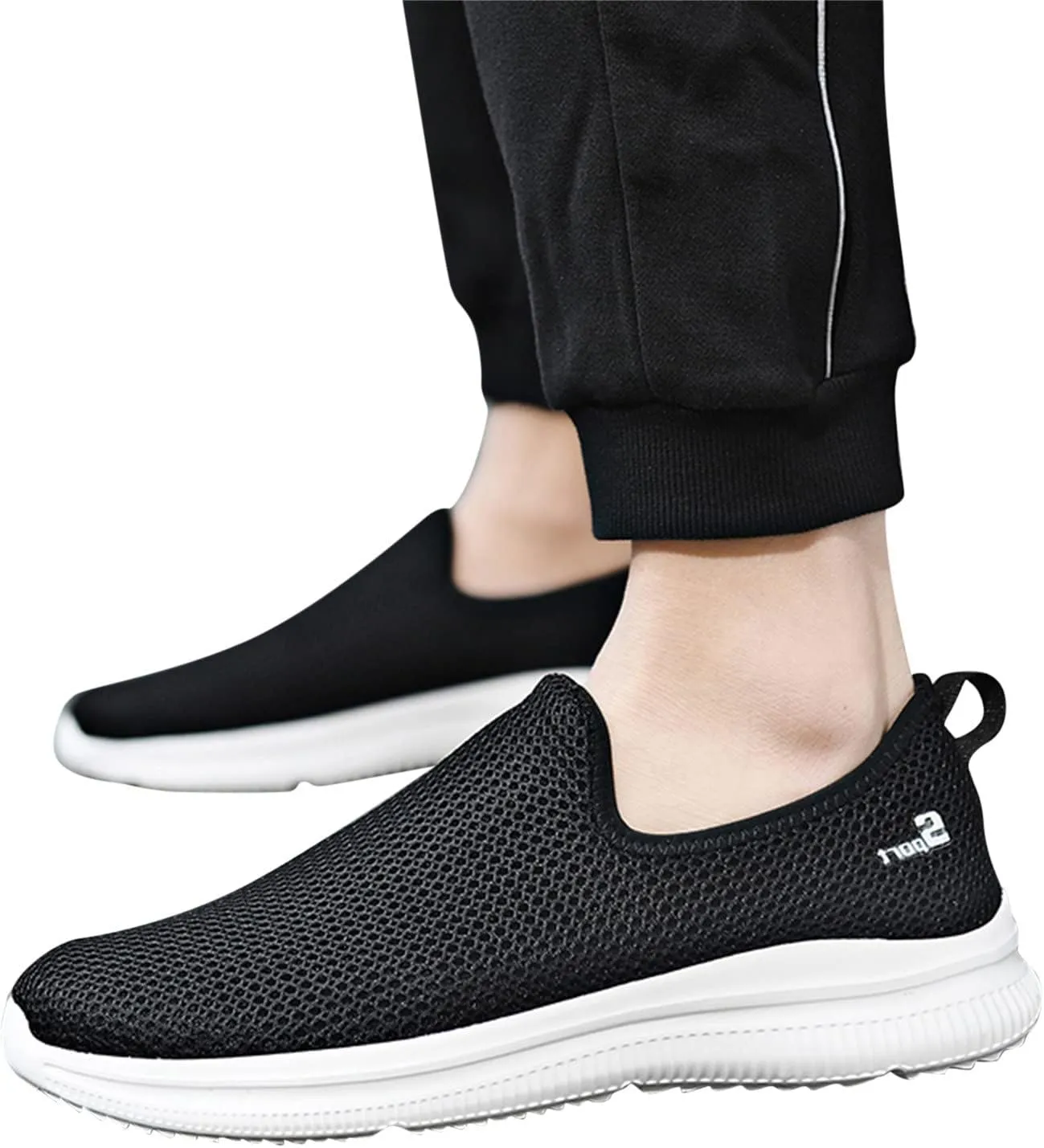 Womens Running Shoes Lightweight Tennis Shoes Non Slip Mens Casual Shoes Mesh Dressy Casual Shoes Dress Sneakers Slip On Tennis Shoe Casual Loafers