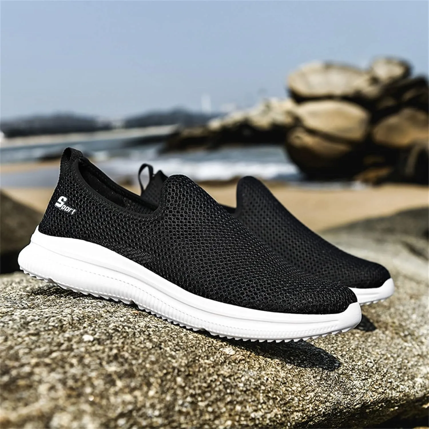 Womens Running Shoes Lightweight Tennis Shoes Non Slip Mens Casual Shoes Mesh Dressy Casual Shoes Dress Sneakers Slip On Tennis Shoe Casual Loafers