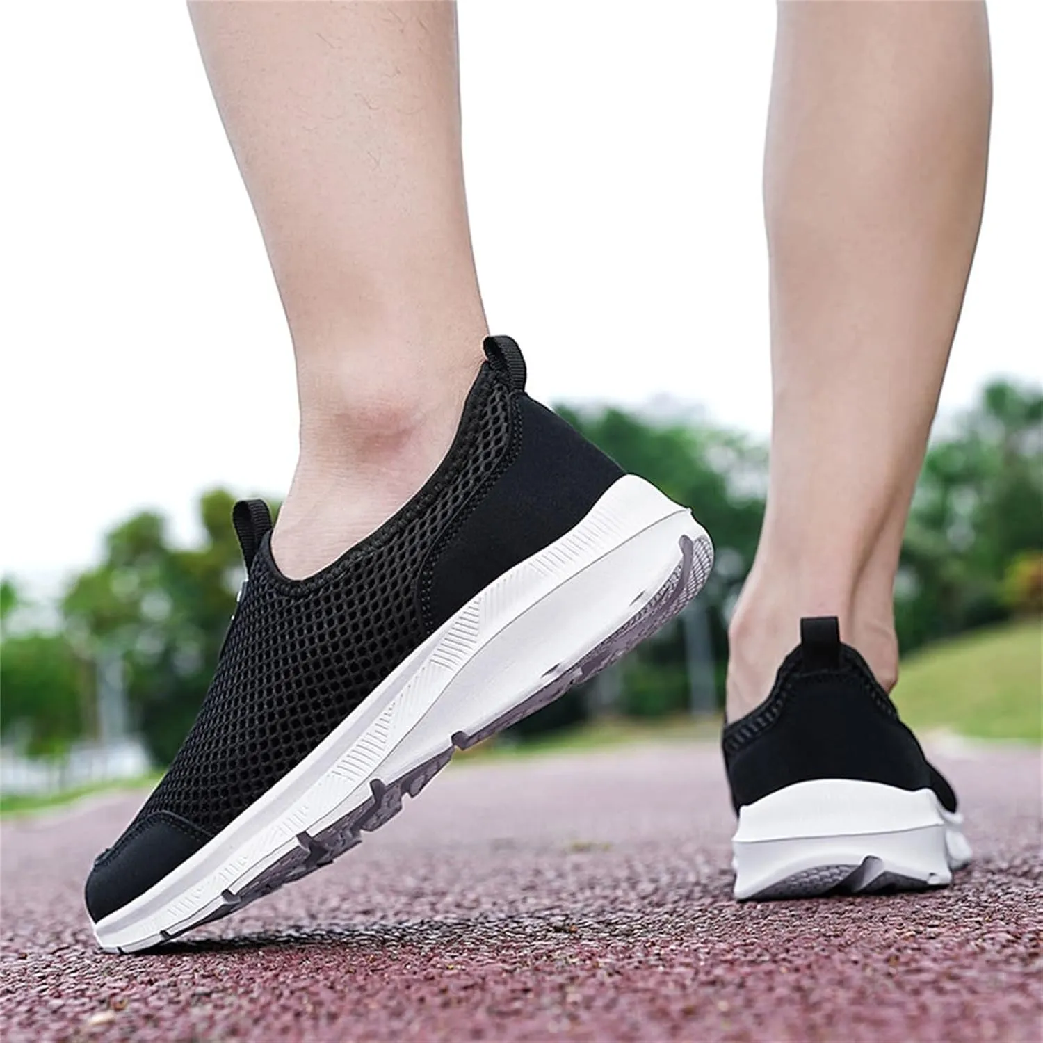 Womens Running Shoes Slip-on Walking Sneakers Walking Shoes Women Arch Support Black Casual Shoes Black Platform Sneaker Steel Toe Tennis Shoe Casual Loafers