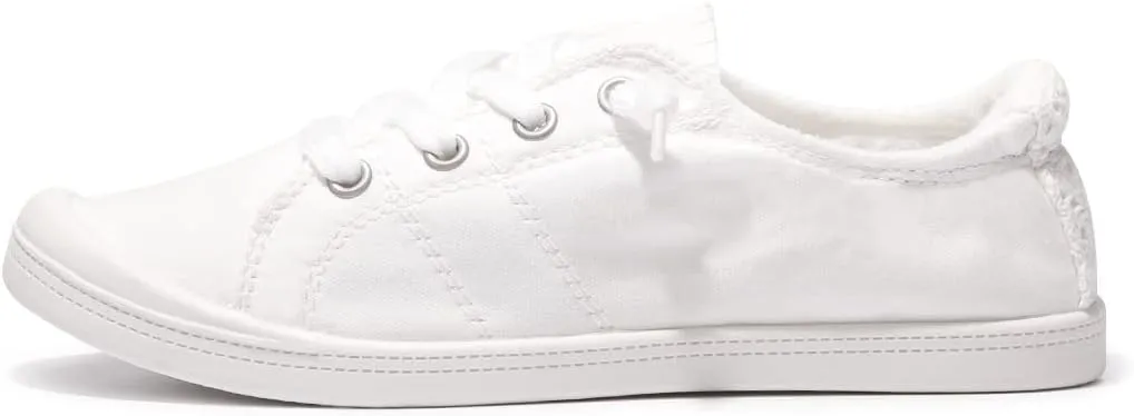 Women's Slip On Canvas Sneaker Low Top Casual Walking Shoes Classic Comfort Flat Fashion Sneakers