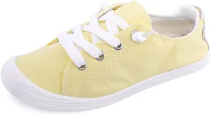 Women's Slip On Canvas Sneaker Low Top Casual Walking Shoes Classic Comfort Flat Fashion Sneakers