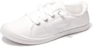 Women's Slip On Canvas Sneaker Low Top Casual Walking Shoes Classic Comfort Flat Fashion Sneakers