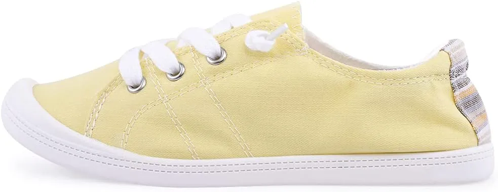 Women's Slip On Canvas Sneaker Low Top Casual Walking Shoes Classic Comfort Flat Fashion Sneakers