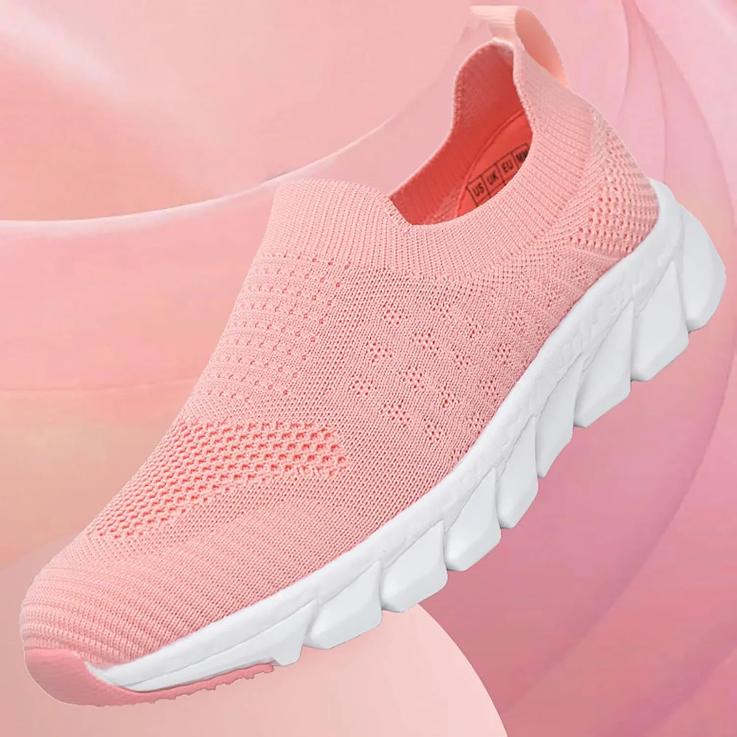 Women’s Slip-On Shoes Casual Lace-Free Walking Loafers Slip On Shoes Women Wide Feet Women's Casual Shoes Brown Sneakers Red Tennis Shoe Casual Loafers