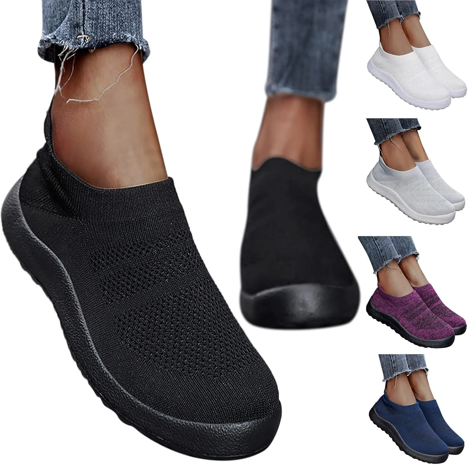 Women's Sneakers Athletic Sport Running Tennis Walking Shoes Tennis Shoes Womens Comfort Casual Tennis Shoes Fashion Sneakers 2025 Slip On Tennis Shoe Loafers Shoe