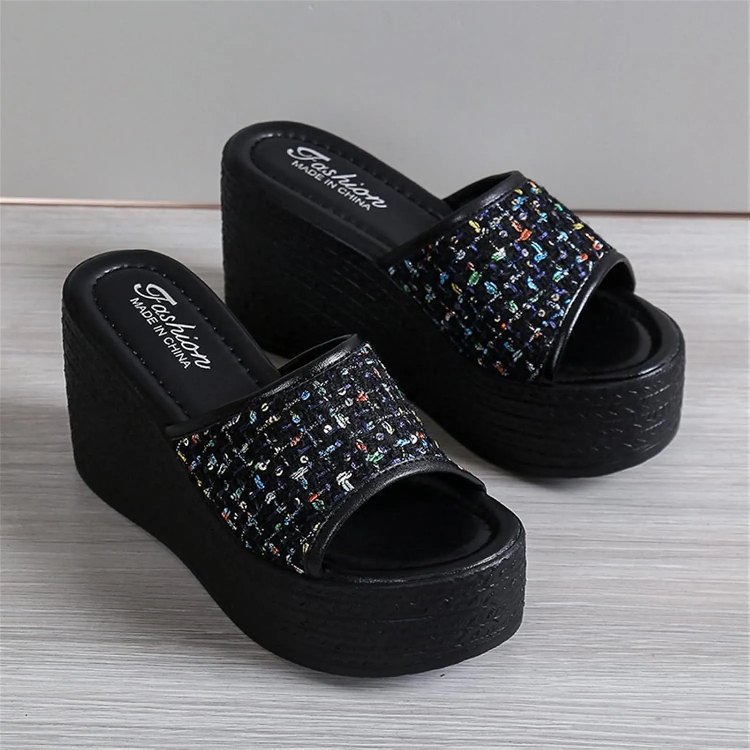 Women's Soft Soled Cushioned Wedge Slide Recovery Slides Sandals Pillow Slippers Breathable Casual Sandals