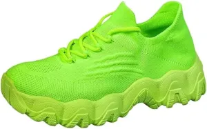 Women's Walking Shoes Non Slip Running Sneakers Comfortable Casual Platform Loafers Lightweight Mesh Breathable Slip On Air Cushion Tennis Gym Work Athletic Sneakers for Men Women