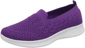 Women's Walking Shoes Woven Orthopedic Sneakers Breathable Soft Flats Loafers Lady Lightweight Foam Shoes