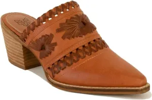 Women's Woven Block Heel Mules Stacked Block Heels Mules Comfort Pointed Toe Backless Slip on Slides Loafer Shoes