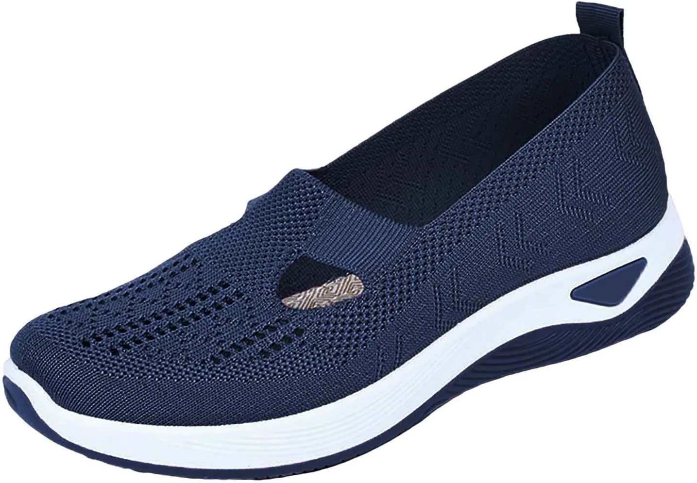 Women's Woven Orthopedic Breathable Soft Walking Running Shoes for Men Wide Feet Men's Shoes Casual Slip On Sneakers Black Tennis Shoe Loafers Shoe