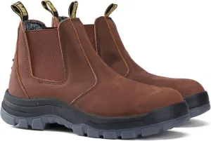 Work Boots for Men, Composite/Soft Toe Waterproof Working Boots, Slip Resistant Anti-Static Slip-on Safety Working Shoes 8 9 10 11 12 13