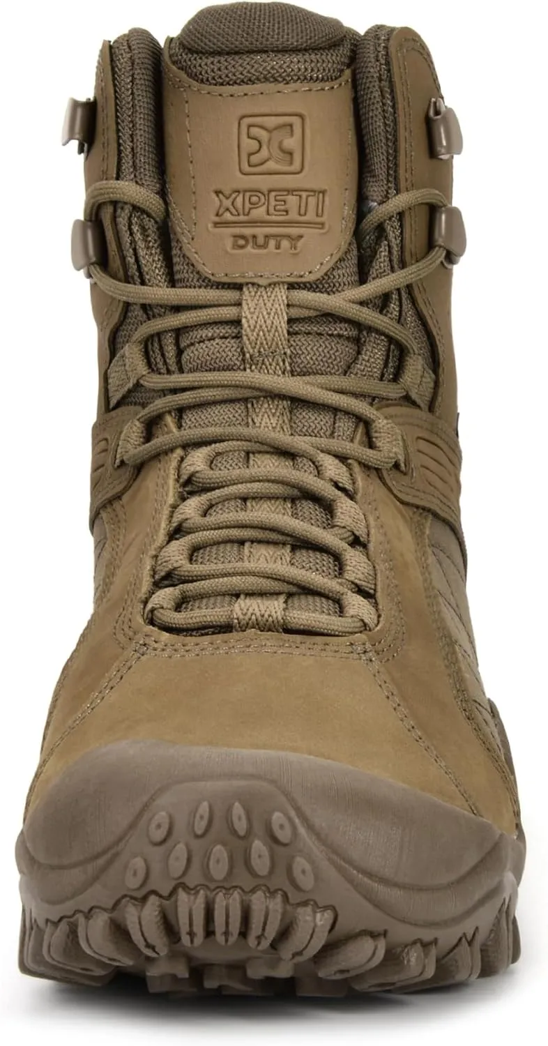 XPETI DUTY Men's Raptor Waterproof Leather Tactical Boots