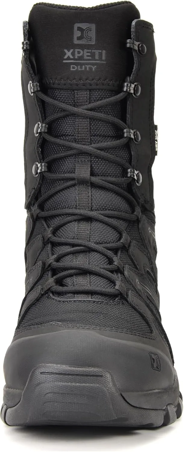 XPETI DUTY Men's X-FORCE 8'' Leather Military Boots Waterproof Tactical Boots