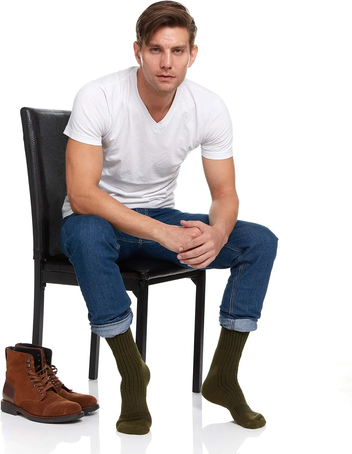 Yacht & Smith Men's Army Socks, Military Grade Socks Size 10-13