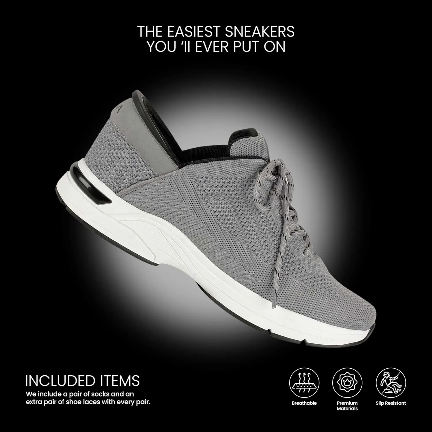 ZEBA Hands Free Slip on Sneakers for Men - Step Up Your Comfort and Style with Perfect Walking Shoes and Fashion Sneakers