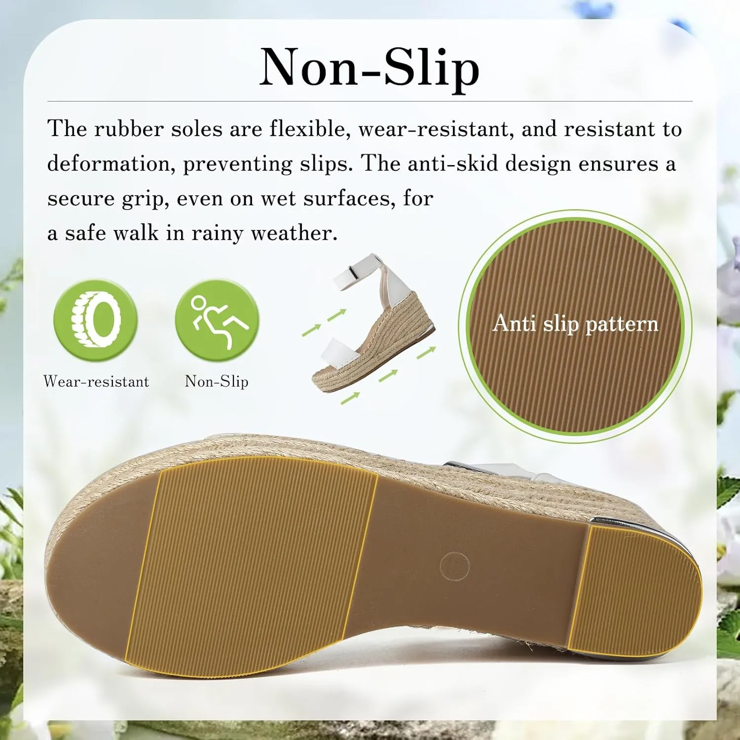 ziitop Espadrille Wedge Sandals for Women