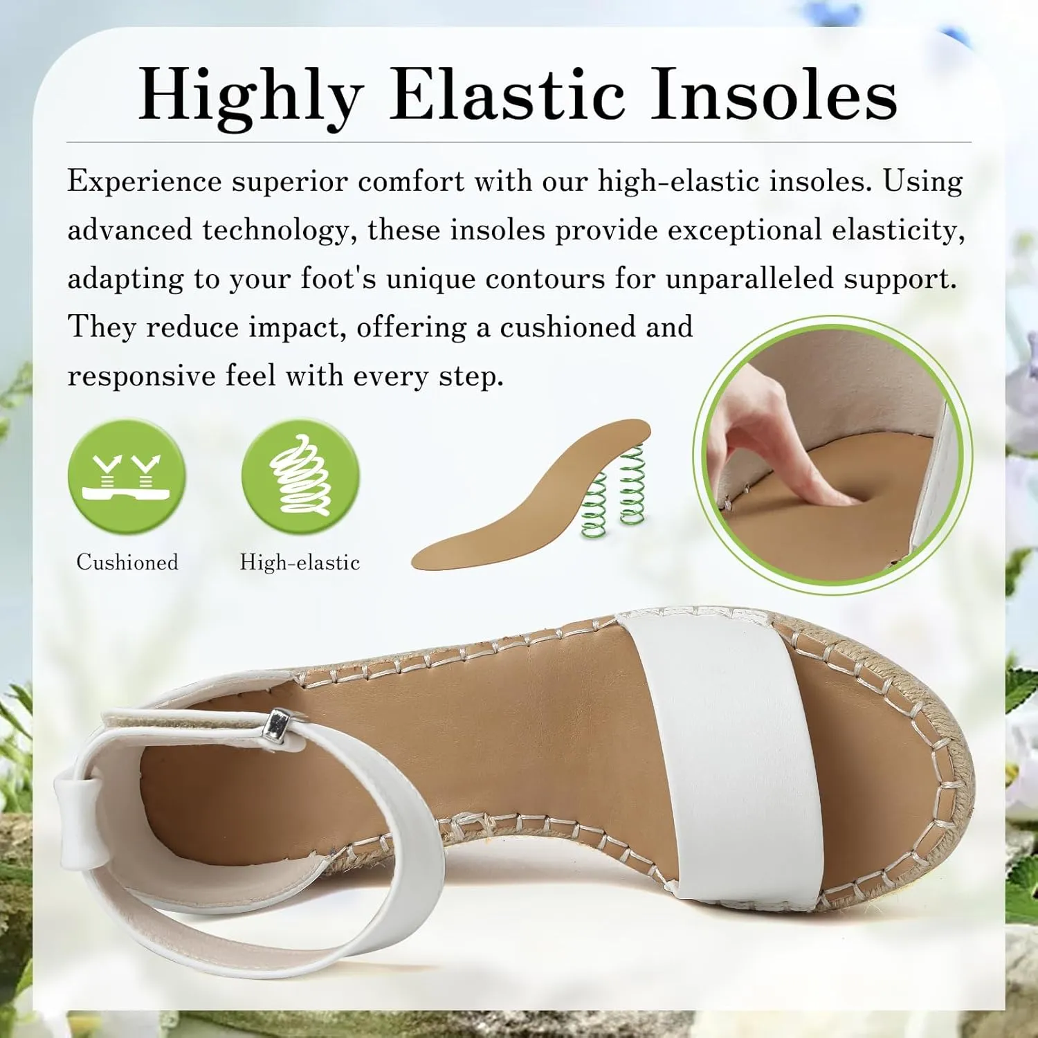 ziitop Espadrille Wedge Sandals for Women