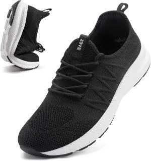 ZOVE Wide Toe Box Shoes for Men Extra Wide Width Sneakers Non-Slip Ultra Light Wide Tennis Running Shoes Breathable Casual Walking Sneakers Diabetes Workout Gym Jogging Sports