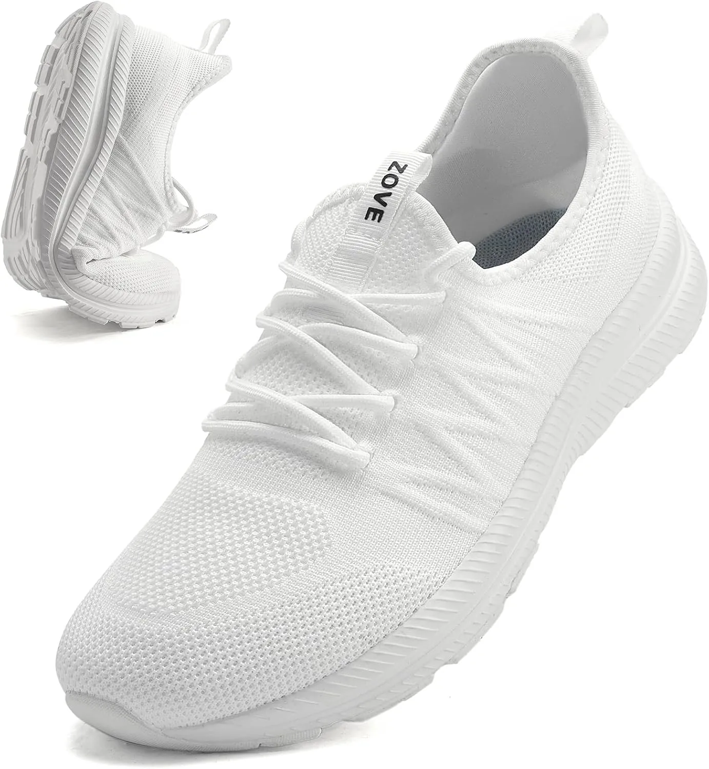 ZOVE Wide Toe Box Shoes for Men Extra Wide Width Sneakers Non-Slip Ultra Light Wide Tennis Running Shoes Breathable Casual Walking Sneakers Diabetes Workout Gym Jogging Sports