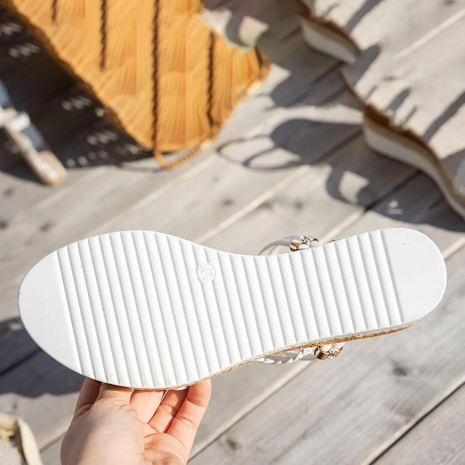 ZSpzx Women Wedge Sandals 2025,Summer Boho Indoor/Outdoor Daily Wear Soft Cushion Slides Ladies Dress Breathable Comfortable Elastic Ankle Strap Casual Shoe Arch Support Summer Dressy Wedding Shoes